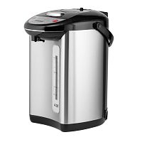 Термопот Centek CT-1082 (сталь) 4.0л 850Вт, 3 способа подачи, повторное кипячение, двойная защита