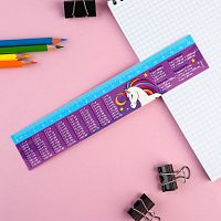 Линейка-закладка 20 см ЗЛ-20 "Минни и Единорог" гибкая 