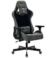Кресло игровое Zombie VIKING 7 KNIGHT Fabric черный ткань/эко.кожа с подголов. крестов. металл VIKIN