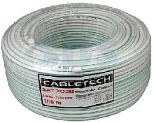 CABLETECH/PROCONNECT (01-2431-2)SAT 703B+CCS/Al/Al, 75 Ом, 100м., белый