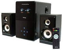 Dialog Progressive AP-220 BLACK - акустические колонки 2.1, 30W+2*15W RMS, Bluetooth, USB+SD reader