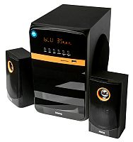 Dialog Progressive AP-240B BLACK - акустические колонки 2.1, 35W+2*15W RMS,Bluetooth,FM,USB+SDreader