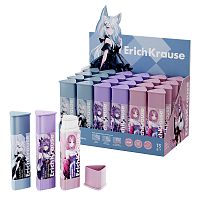 Клей-карандаш ErichKrause Prism Manga, 13г, ассорти (в коробке-дисплее по 24 шт.)