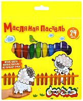 Набор воск. мелков утолщенные Каляка-Маляка пастельные 24 цв. шестигранные 11 мм