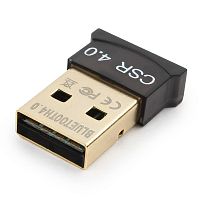Адаптер Bluetooth Gembird, BTD-MINI5, ультратонкий корпус, v.4.0, 50 метров, до 24 Мбит/сек, USB