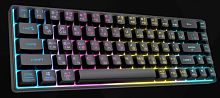 PANTEON M2 BW Black (165) Игровая беспроводная мембранная TKL (65%) клавиатура с LED-подсветкой MULT