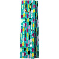Пакет подарочный 12*36*8,5см ArtSpace "Bright bottle", ламинированный, под бутылку