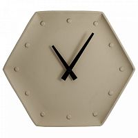 Часы настенные APEYRON/VILART шестигранник 310х268х55 бетон дискретный ход (1xR6 нет в компл) 18-309