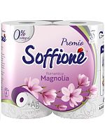 т.бумага Soffione Premio 3 слоя 4 рул, Romantica Magnolia (10шт)