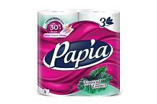 т.бумага Papia 3сл 4 рул. Тропическая экзотика