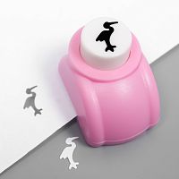 Дырокол фигурный "Цапля" d=1,5 см МИКС 3х4х3,5 см  