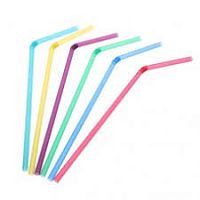 Трубочка с изгибом цветные 250шт /48