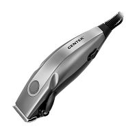Машинка для стрижки Centek CT-2109 (серый/хром) высококач. сталь, насадки, эргономичный дизайн