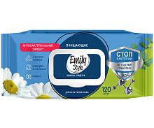 Emily Style салф.влажн.Ромашка Выгодно 120шт с крышкой
