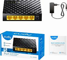 Коммутатор Cudy GS105D (L2) 5x1Гбит/с неуправляемый (розница)